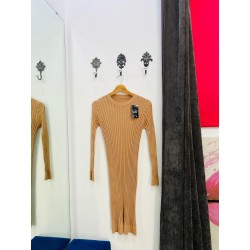 VESTIDO PUNTO BEIGE