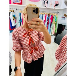 CAMISA LAZITOS ROJA